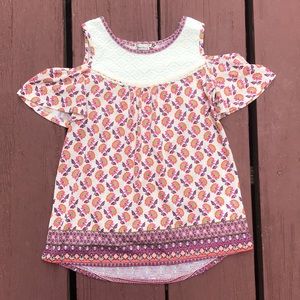 Donated- Girls’ Patterned Off Shoulder Shirt